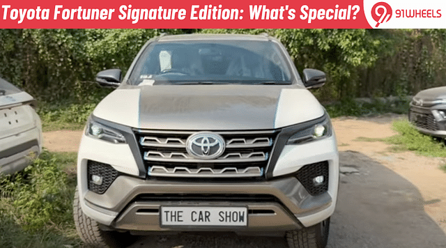 Toyota Fortuner Signature Edition Launched At Rs 39.08 Lakh: What's Special?