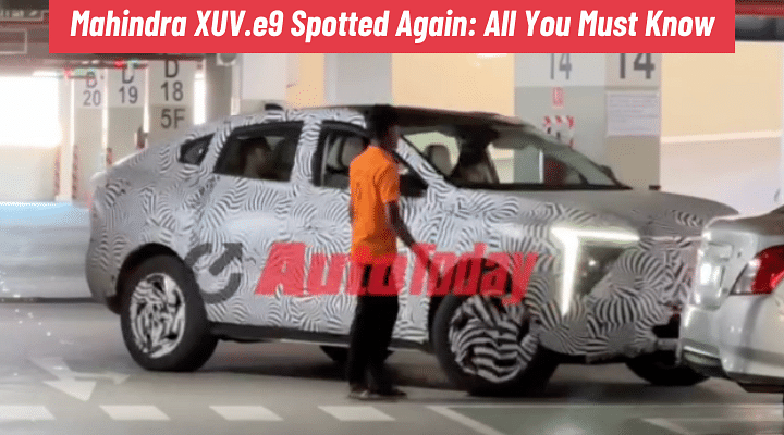 Mahindra XUV.e9 Spotted Again: All You Must Know