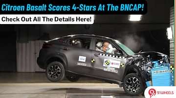 Citroen Basalt Scores 4-Stars At The Bharat NCAP!