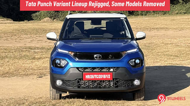 Tata Punch Variant Lineup Rejigged, Some Variants Discontinued - Details