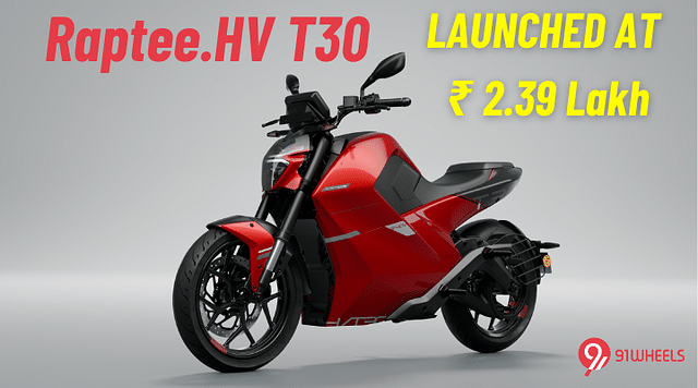 Raptee.HV T30 Launched At 2.39 Lakh: An e-Bike With Electric Car DNA