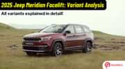 2025 Jeep Meridian: Variant Analysis