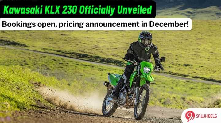Kawasaki KLX 230 Bookings Open From Rs 5,000 Kawasaki KLX 230 Bookings Open From Rs 5,000
