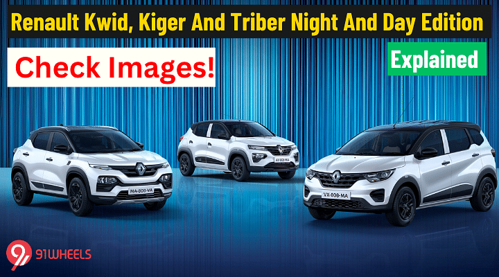 Renault Kwid, Kiger And Triber Night And Day Edition - Check Images!