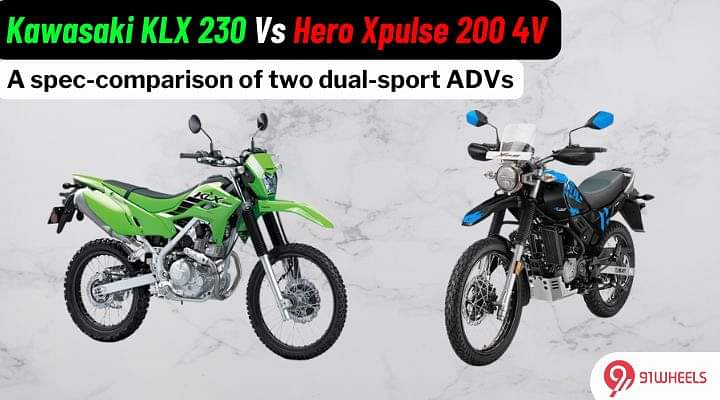 Hero Xpulse 200 4V Vs Kawasaki KLX 230: Spec Comparison