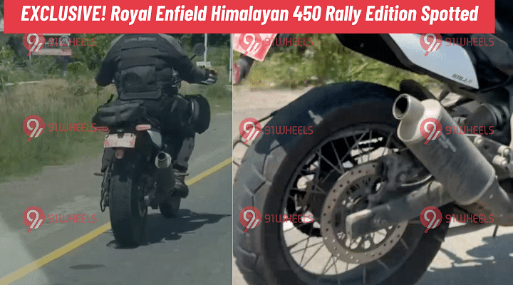 EXCLUSIVE! Royal Enfield Himalayan 450 Rally Edition Spotted With New Exhaust