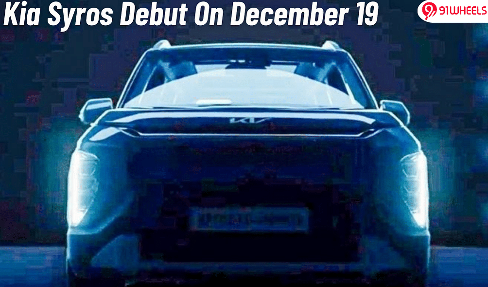 Kia Syros Set To Debut On December 19; Panoramic Sunroof & More Kia Syros Set To Debut On December 19; Panoramic Sunroof & More