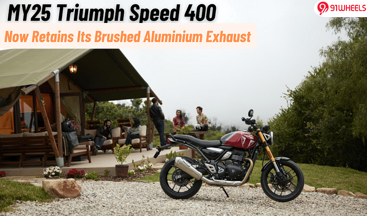 Triumph Speed 400 To Retain Its Popular Brushed Aluminium Exhaust