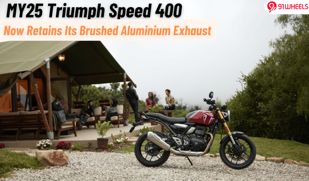 Triumph Speed 400 To Retain Its Popular Brushed Aluminium Exhaust Triumph Speed 400 To Retain Its Popular Brushed Aluminium Exhaust