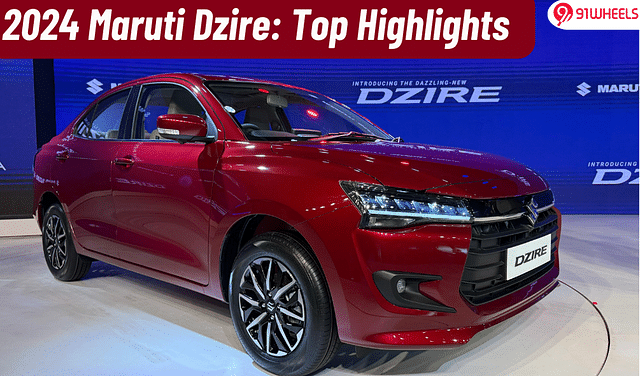 2024 Maruti Dzire Top 5 Highlights: 5 Star Safety Rating To Sunroof