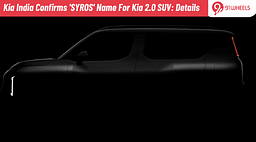 Kia India Confirms 'SYROS' Name For Its Upcoming Kia 2.0 SUV: Details