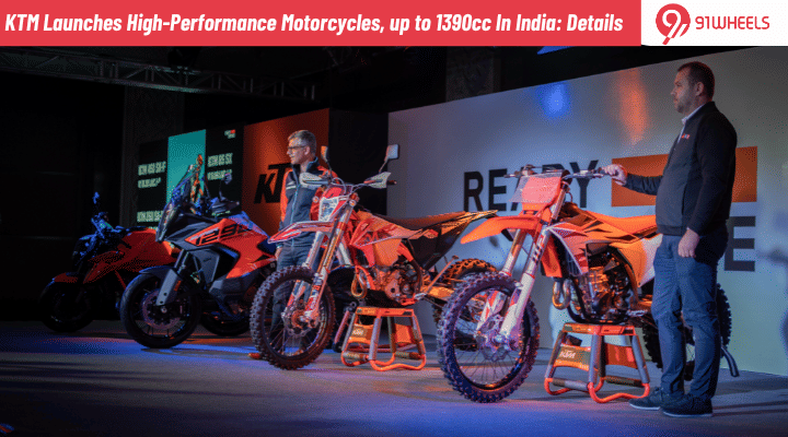 KTM Launches High-Performance Motorcycles, up to 1390cc In India: Details KTM Launches High-Performance Motorcycles, up to 1390cc In India: Details