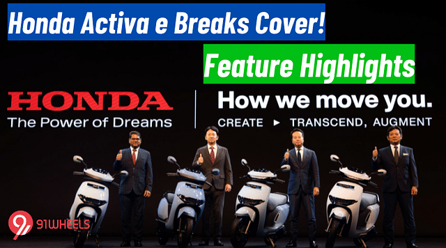 Honda Activa e Breaks Cover! Here Are Its Feature Highlights