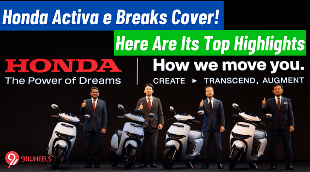 Honda Activa e Breaks Cover! Here Are Its Top Highlights