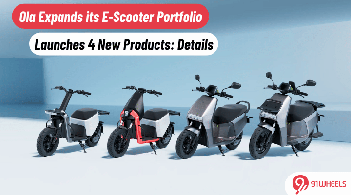 Ola Expands its E-Scooter Portfolio- Launches 4 New Products: Details Ola Expands its E-Scooter Portfolio- Launches 4 New Products: Details