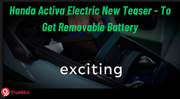 Honda Activa Electric New Teaser - To Get Removable Battery