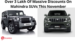 Over 3 Lakh Of Massive Discounts On Mahindra SUVs This November