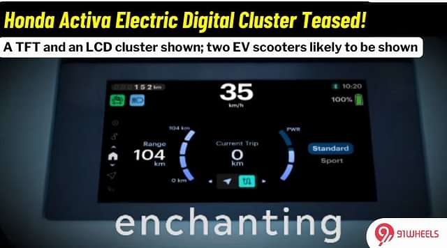 Honda Activa Electric Digital Cluster Teased!