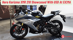 Hero Karizma XMR 210 Showcased With USD Forks & A New Grey Colour At EICMA - Images!