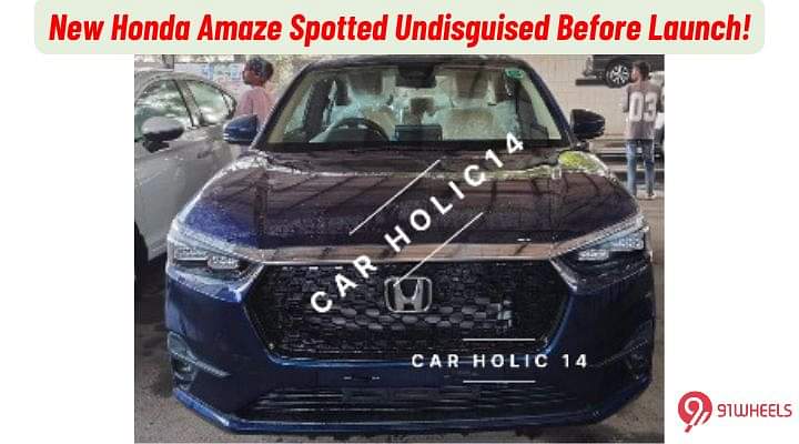 New Honda Amaze Spotted Undisguised Before Launch!