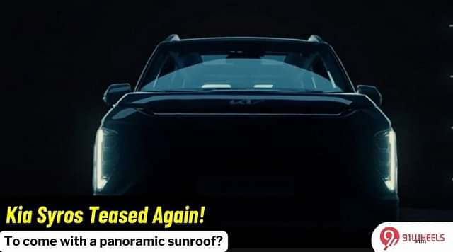 Kia Syros New Teaser Out; Styling Based On The Carnival and EV9!