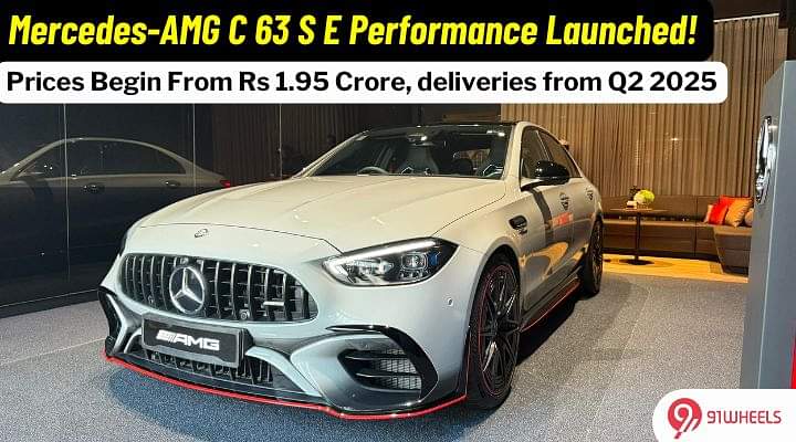 Mercedes-AMG C 63 S E Performance Launched At Rs 1.95 Crore!