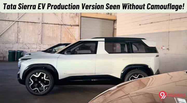 Tata Sierra EV Seen Without Camouflage; Here's How It Looks! Tata Sierra EV Seen Without Camouflage; Here's How It Looks!