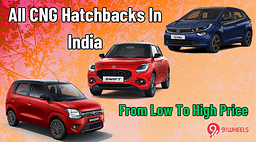 CNG Hatchbacks In India - From Cheapest To Most Expensive