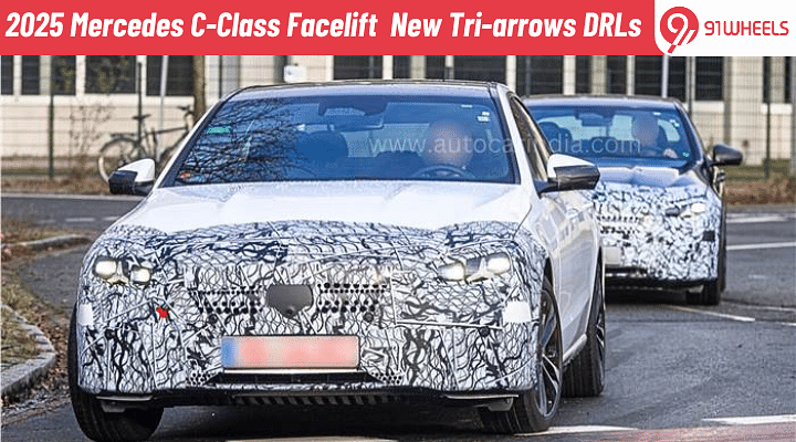 Updated Mercedes C-Class to Feature New Tri-arrow DRLs- Details