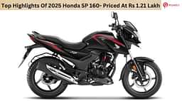 Top Highlights Of 2025 Honda SP 160- Priced At Rs 1.21 Lakh