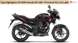 Top Highlights Of 2025 Honda SP 160- Priced At Rs 1.21 Lakh