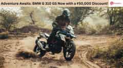 Adventure Awaits: BMW G 310 GS Now with a ₹50,000 Discount! Adventure Awaits: BMW G 310 GS Now with a ₹50,000 Discount!