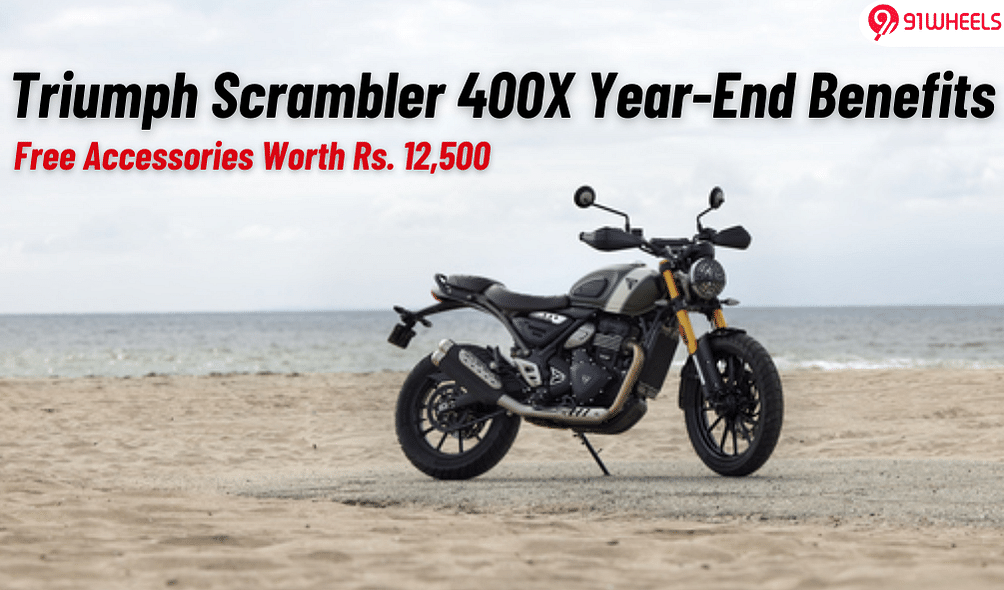 Triumph Scrambler 400X Gets Free Accessories Worth Rs. 12,500 Triumph Scrambler 400X Gets Free Accessories Worth Rs. 12,500