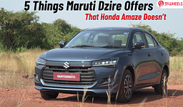 5 Things That 4th-Gen Maruti Dzire Offers Over The New Honda Amaze