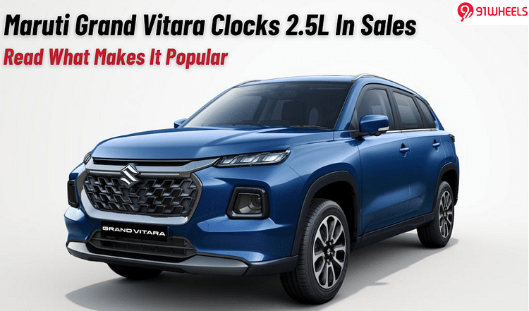 Maruti Grand Vitara Clocks 2.5 L In Sales: Read What Makes It Popular