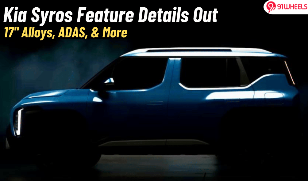 Kia Syros Top Variant Features Leaked; ADAS, 17" Alloys And More Kia Syros Top Variant Features Leaked; ADAS, 17" Alloys And More