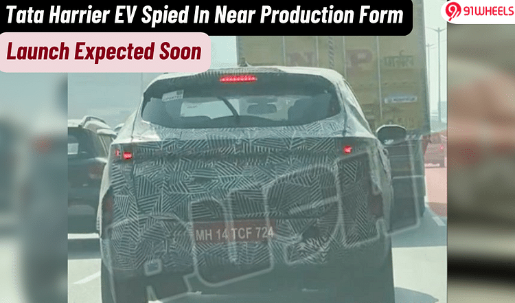 Tata Harrier EV Spied In Near Production Form; Launch Likely Soon