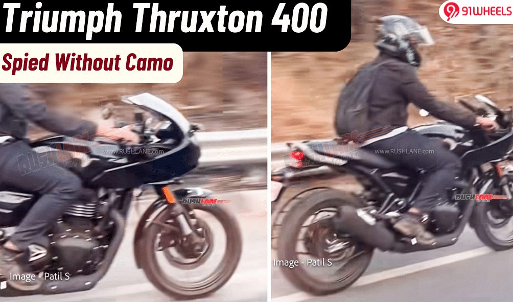 Triumph Thruxton 400 Cafe Racer Spied Sans Camo Ahead Of 2025 Launch