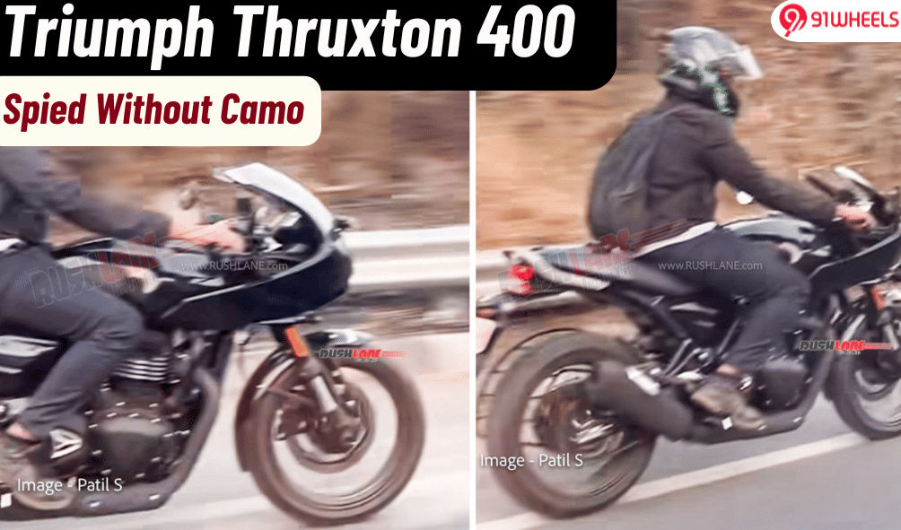 Triumph Thruxton 400 Cafe Racer Spied Sans Camo Ahead Of 2025 Launch Triumph Thruxton 400 Cafe Racer Spied Sans Camo Ahead Of 2025 Launch