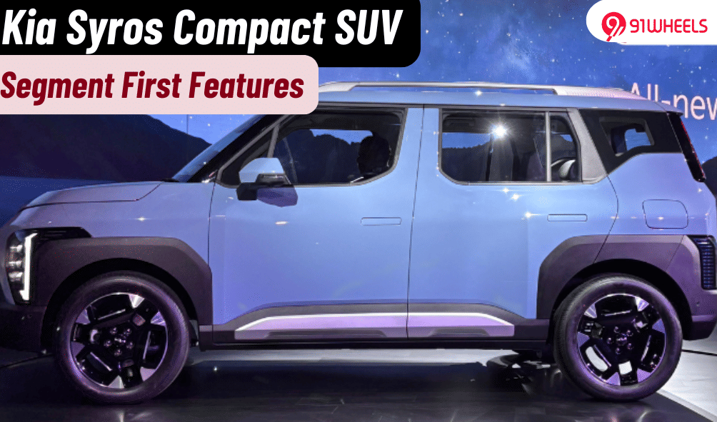 Kia Syros Gets These Segment-First Features In Compact SUV Space! Kia Syros Gets These Segment-First Features In Compact SUV Space!