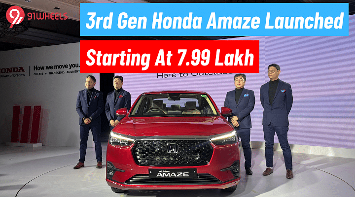 Honda Amaze Launched At 7.99 Lakh - Most Affordable ADAS Car