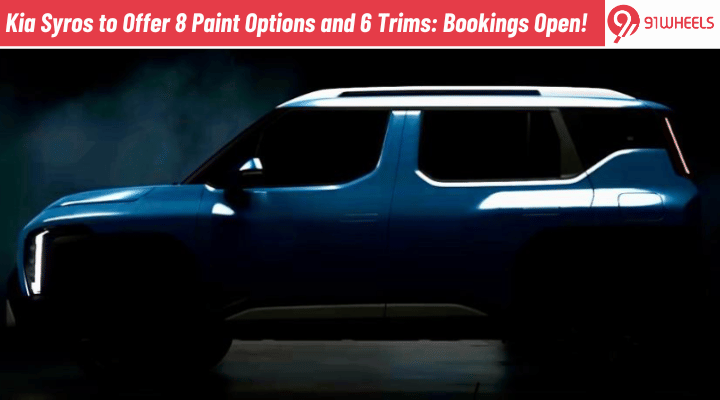 Kia Syros to Offer 8 Paint Options and 6 Trims; Unofficial Bookings Open! Kia Syros to Offer 8 Paint Options and 6 Trims; Unofficial Bookings Open!