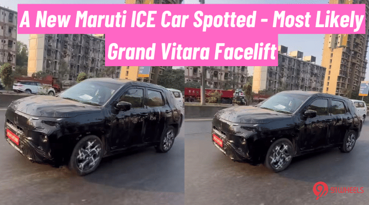 A New Maruti ICE Car Spotted - Most Likely Grand Vitara Facelift A New Maruti ICE Car Spotted - Most Likely Grand Vitara Facelift