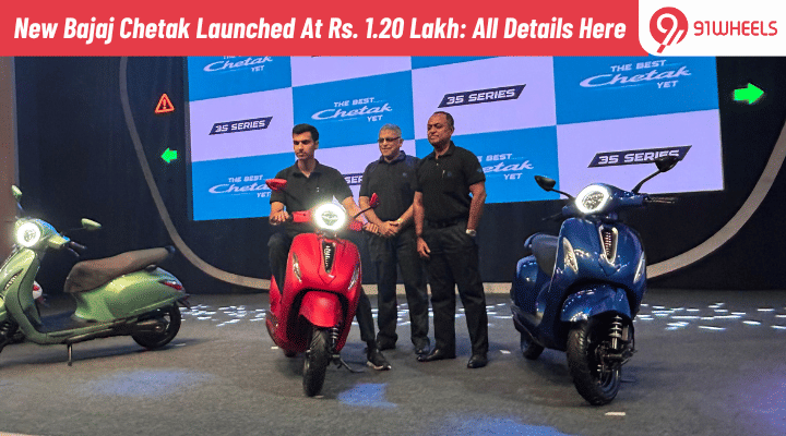 New Bajaj Chetak Launched At Rs 1.20 Lakh: New Features, Platform and More New Bajaj Chetak Launched At Rs 1.20 Lakh: New Features, Platform and More