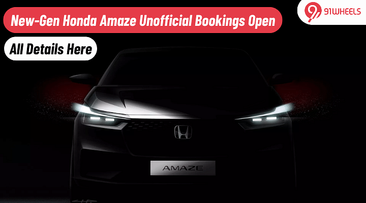 New-Gen Honda Amaze Unofficial Bookings Open: All Details Here