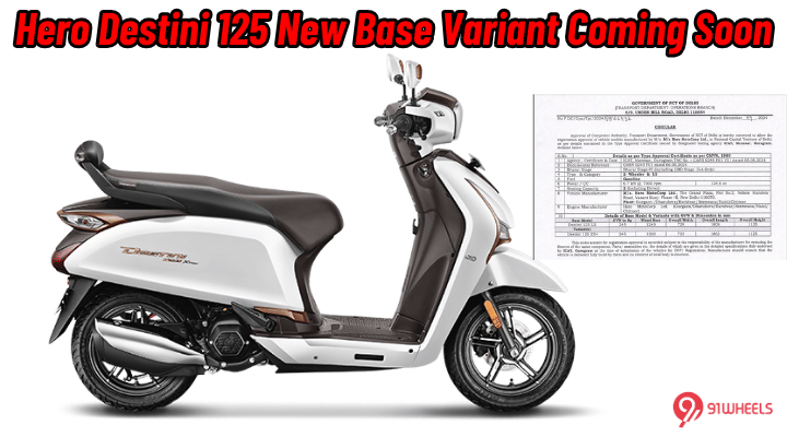 Hero Destini 125 To Get A New LX Variant Upon Launch - New Details Emerged Hero Destini 125 To Get A New LX Variant Upon Launch - New Details Emerged
