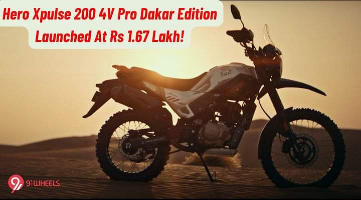 Hero Xpulse 200 4V Pro Dakar Edition Launched At Rs 1.67 Lakh!