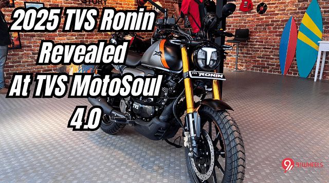 2025 TVS Ronin Revealed At TVS MotoSoul - Launch In January