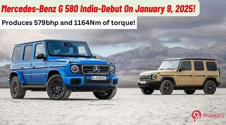 Mercedes-Benz G 580 India-Debut On January 9, 2025!