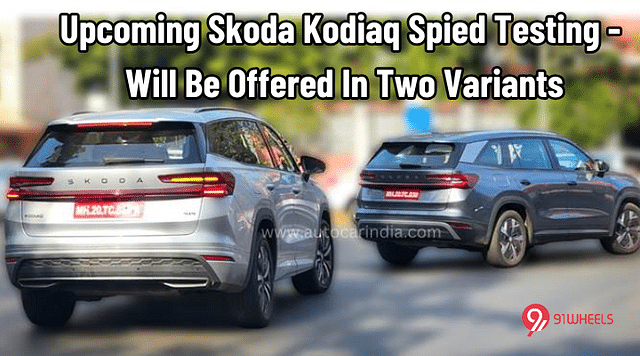 Upcoming Skoda Kodiaq Spied Testing - Will Be Offered In Two Variants